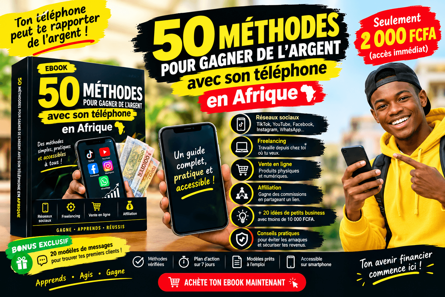 50 Méthodes pour Gagner de l’Argent avec son Téléphone en Af — visuel 2